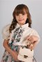 Custom Design, Bolero, Floral Two-Piece Girls Dress, Girls Dress with Bag Accessory, - 6
