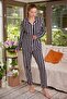 Women's Shirt Collar Buttoned Pajamas Set