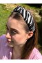 Bym332 Fabric Knotted Soft Patterned Zebra Hair Accessory Tropical Daily Women's Hair Crown - 2