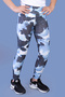 Girl's Tie Dye Patterned Leggings with Embossed Detail - 2
