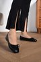 Lowe Trend Bow-Tie Black Patent Leather Women's Ballerinas - 3