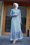 Light Khaki Mediterranean Dress Long Length - 2