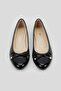 Women's Black Patent Leather Genuine Leather Size 35-41 Ballerinas - 3