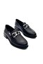2050127K Women's Genuine Leather Buckle Loaver Shoes - 5