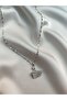 Steel Stone Swan Necklace - 2