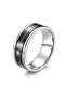 Stainless Steel Heartbeat Men's Ring - 3