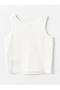 Lcw Kids Ecru Crew Neck Printed Girls' Undershirt and Skirt - 3