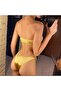 طقم بيكيني نسائي بدون حمالات مكون من قطعتين للشاطئ - 6