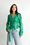 Flora Women's Faux Leather Biker Jacket - 7