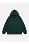 Unisex Red 8 Ball Printed Hooded Fleece Oversize Sweatshirt - 2