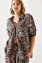 Women's Leopard Single Pocket Leopard Shirt 4729 60251793 - 4