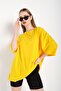 Women's Yellow Oversize T-shirt - 2