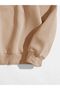 Women's 3 Thread Mink Dinosaur Printed Oversize Sweatshirt - 3