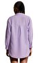 Women's Lilac Oversize Long Sleeve Basic Shirt - 3