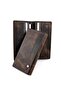 Men's Brown Genuine Leather Long Wallet - With Phone Compartment and Card Holder