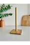 Square Bamboo Paper Towel Holder and Roll Door Holder