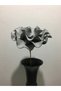Decorative Handmade Luxury Latex Eva Artificial Flower (Excluding Vase) – Gray - Black Gilt-foam Flower - 3