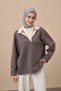 Gray Cotton Jazz Scarf - 2