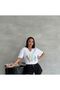 Women's V-Neck Sequin Sequin Feather Angel T-Shirt - Trend - 2