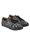 Women's Black Genuine Leather Sneaker