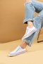 Unisex White Sneaker Linen Sports Shoes Mother Father Kids Set - 2