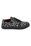 Women's Black Genuine Leather Sneaker - 5