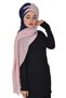 Cross Stitch Double Color Practical Chiffon Shawl,Cps-84,Dark Blue - Powder,Cps-84,Dark Blue - Powder - 6