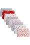 Girl's Colorful Lycra Cotton Boxer Panties 6 Pcs - 8