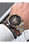 Gold Silver Color Steel Cord Men's Wristwatch with Bracelet Gift - 3