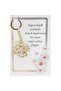 25 Pieces Epoxy Keyring Card Cluster Gold Pk:1-