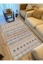 Cotton Kilim67 Multu Scandinavian Motifs Modern Decorative Fringed Washable Woven Rug - 5