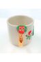 24 Carat Gold Embroidered Christmas Pine Snowman 100% Handmade Gift Double Cup 160 ml - 4