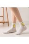 Women's Colorful Chick Patterned College Socks Set 5 Pairs - 6