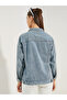 Oversized Regular Length Denim Jacket - 6
