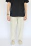 Unisex Summer Comfortable Linen Trousers with Elastic Waist Cotton Cool Drawstring Linen Trousers - 5