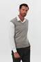 Men's Standard Fit Regular Cut V-Neck Sleeveless Sweater Knitwear Sweater - 6
