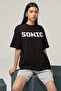 Unisex Sonic Striped Oversize T-shirt - 2