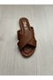 Women's Slippers Tan Leather Daily Slippers - 2