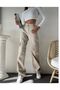 Beige Cargo Pocket High Waist