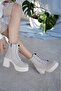 New Season Boots with Lace and Zipper - 2