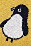 Knitted Baby Blanket for Baby Girl and Boy 85cm X85Cm Mustard Penguş - 4
