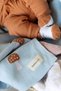 Patterned Knitwear Knitted Baby Blanket for Baby Girl and Boy 90cm X110Cm Tiny Mushrooms Blue - 5