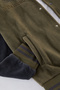 Haki Slim Fit Renk Blok Detaylı Polar Kışlık Ceket Mont TMNAW25MO00047 - 7