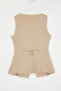 Mink Fitted Woven Vest Twoaw25Ye00051 - 10