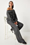Anthracite Printed Women's Tracksuit Set - FN03288 - 3