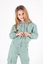 Kids Girls Trendy Hooded Tracksuit Set with Pockets Ak2234 - 5