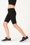 Girl's Athlete Bike Length Black Above Knee Slim Fit Tights-8026 - 2