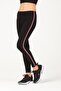 Girl's Thermal Cotton Black Side Striped Winter Tights - 8