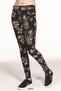 Girl's Cotton Floral Black Jean Pants Leggings -377