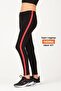 Girl's Thermal Cotton Black Side Striped Winter Tights - 8018 - 2